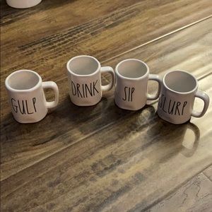 Rae Dunn Set of 4 mini cups
